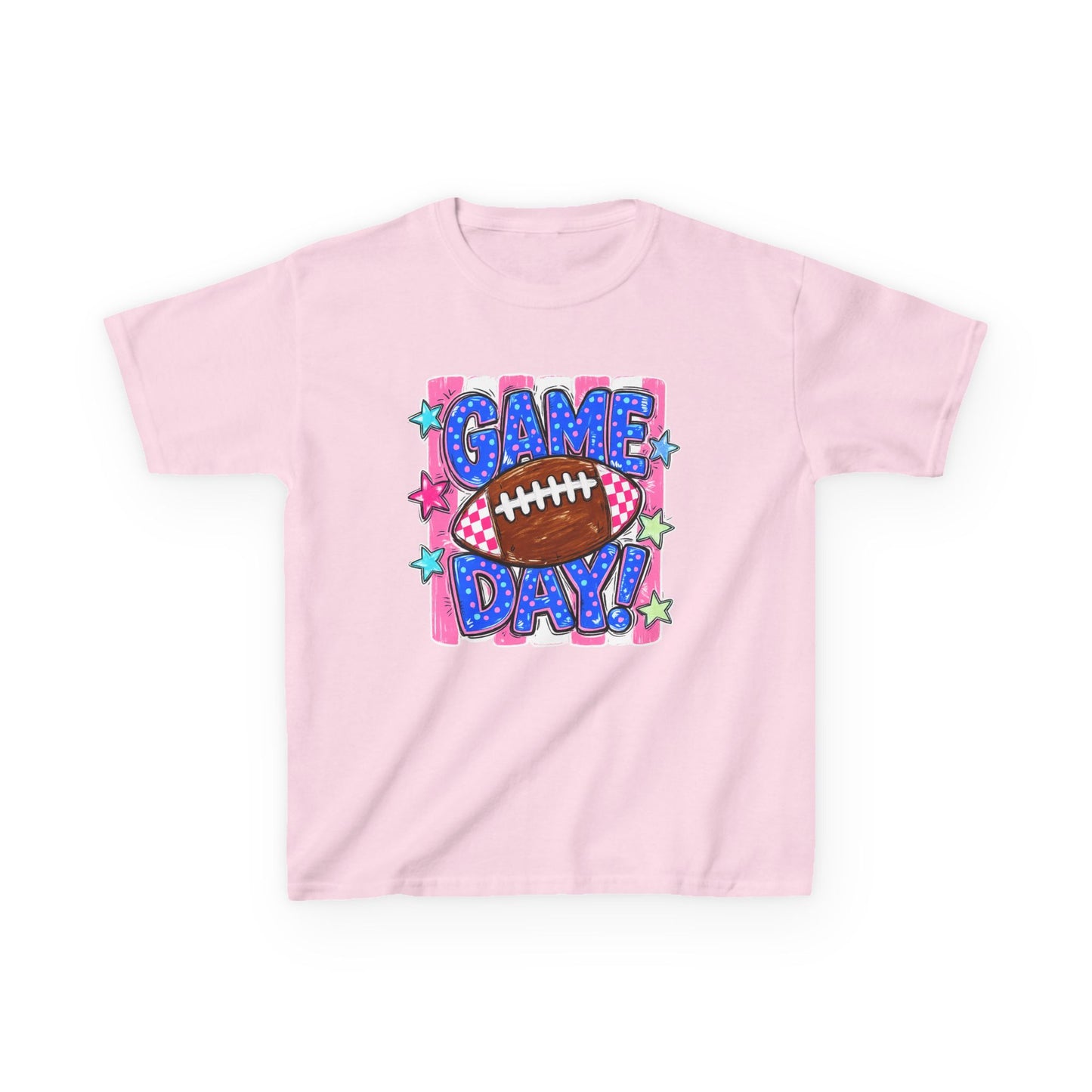 Kids Tee — "Game Day!" Football Graphic