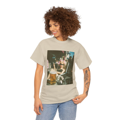 Vintage Photo of Girl with Sunglasses Tee | Retro Summer Aesthetic