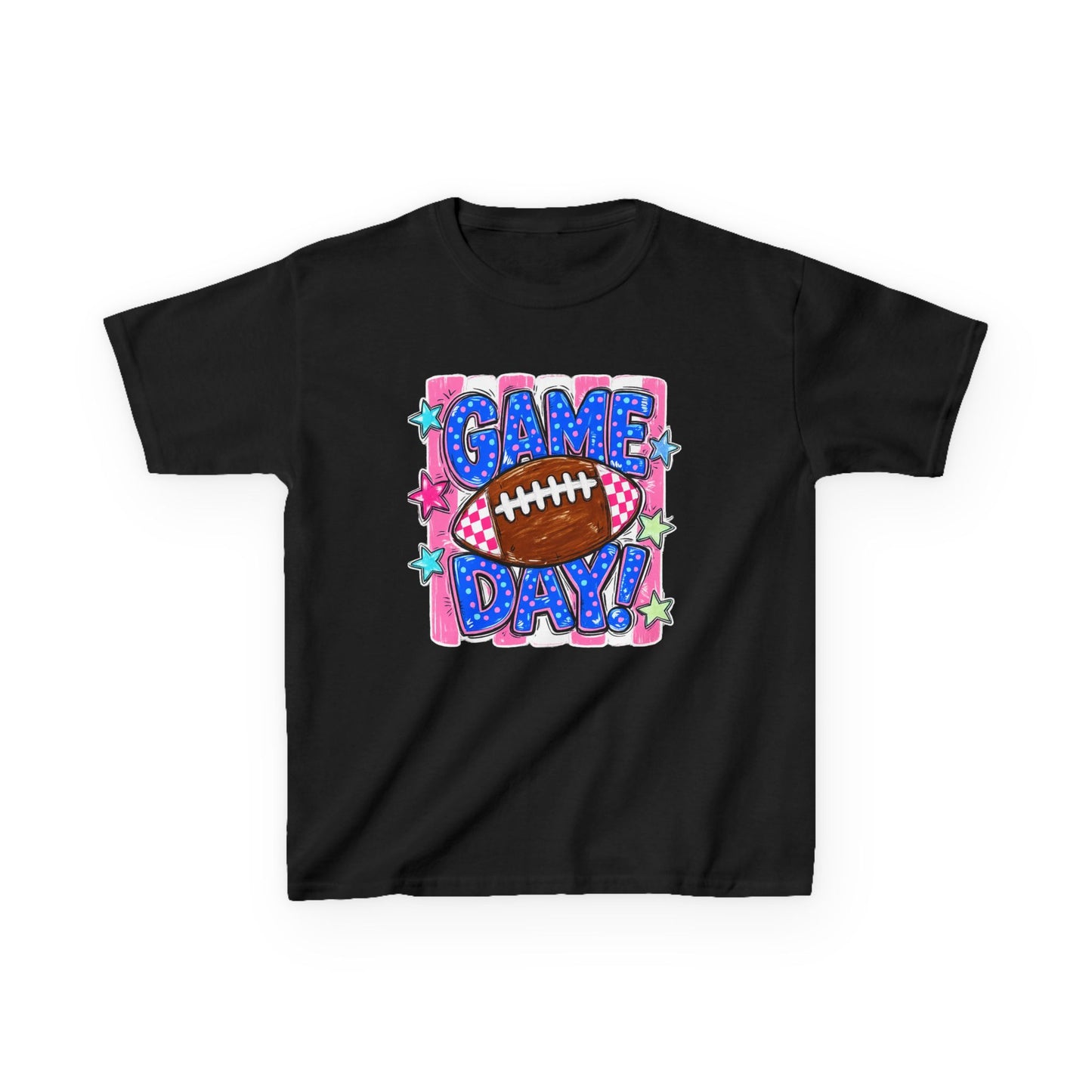 Kids Tee — "Game Day!" Football Graphic
