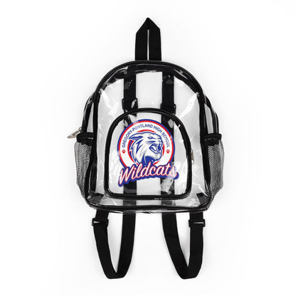 Clear Stadium Backpack — Transparent Wildcats School Logo Bag
