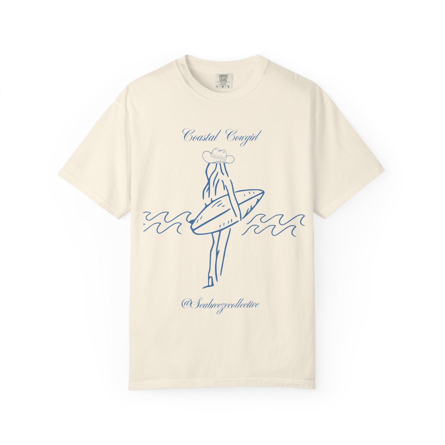 Surf Girl Graphic T-Shirt — "Coastal Concept" Vintage Surf Design