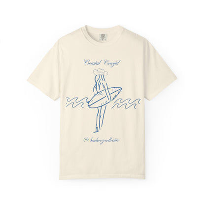 Surf Girl Graphic T-Shirt — "Coastal Concept" Vintage Surf Design