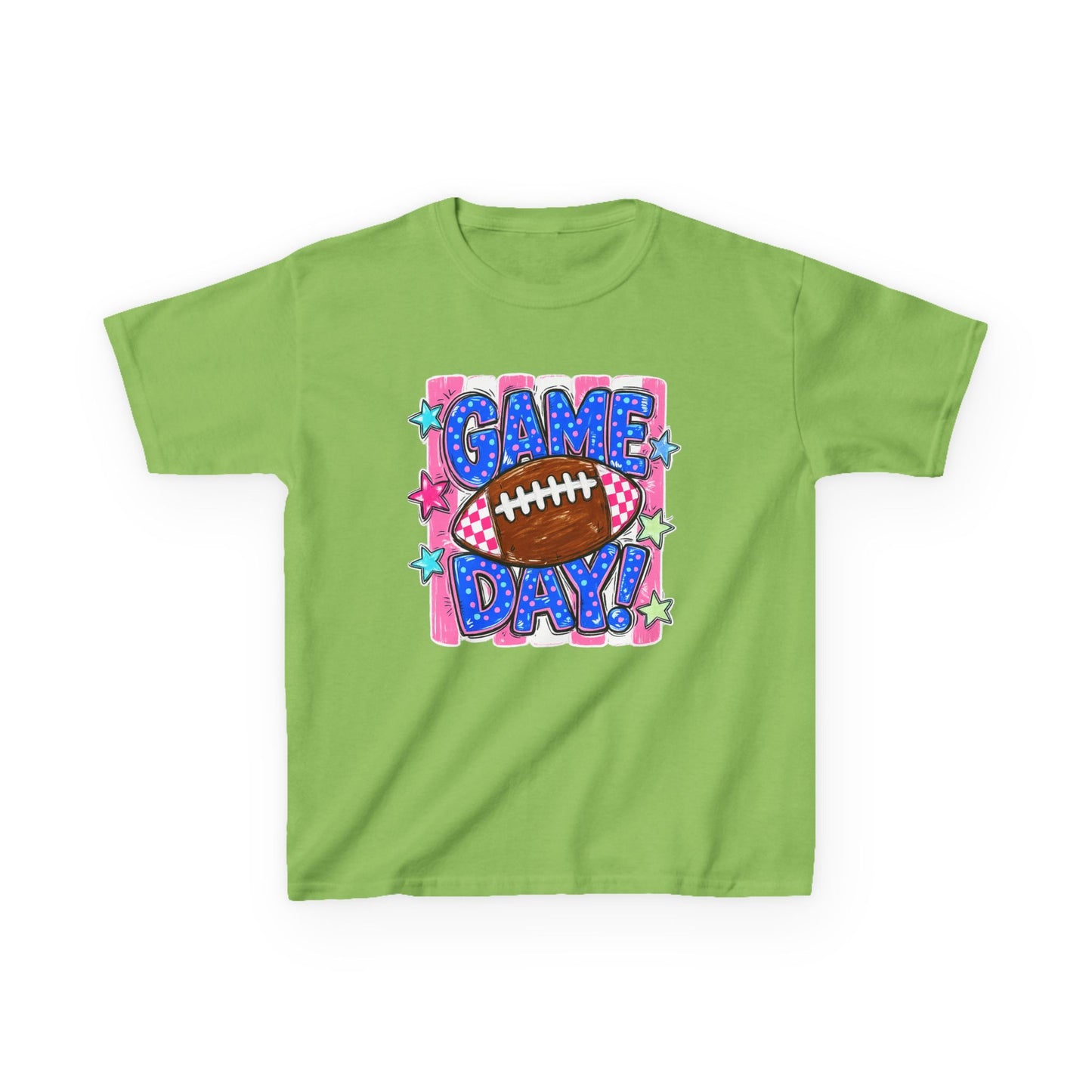Kids Tee — "Game Day!" Football Graphic