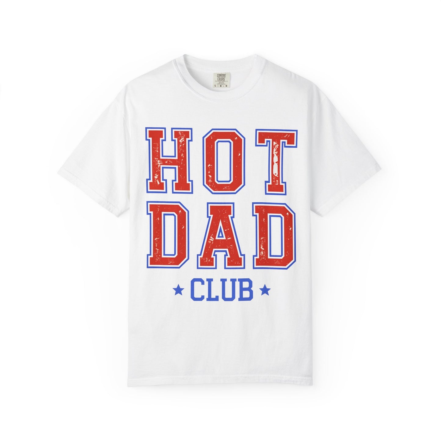 Hot Dad Club T-Shirt — Retro Varsity Dad Graphic Tee for Father’s Day