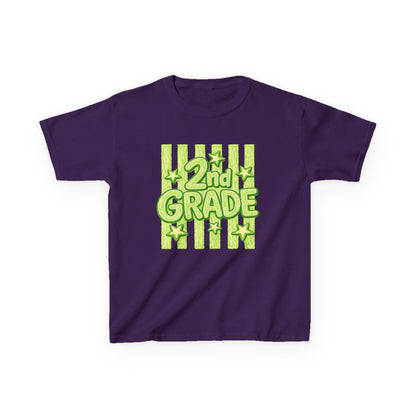 2nd Grade Kids T‑Shirt — Bright Green Back-to-School Tee