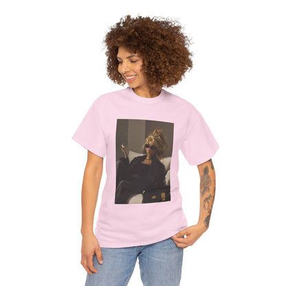 Woman in Sunglasses Illustration Tee | Retro Chic Portrait T-Shirt