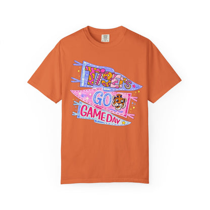 Game Day Pennant T-Shirt - 'Let's Go Game Day' Cheer Tee