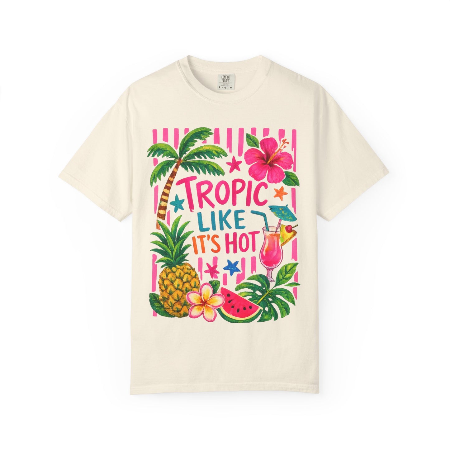 T-Shirt — Tropic Like It’s Hot Tropical Pineapple & Cocktail Summer Tee