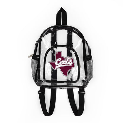 Clear Stadium Backpack — 'Cats' Texas Logo Security-Approved Game Day Bag