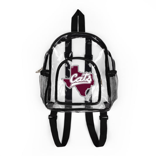 Clear Stadium Backpack — 'Cats' Texas Logo Security-Approved Game Day Bag