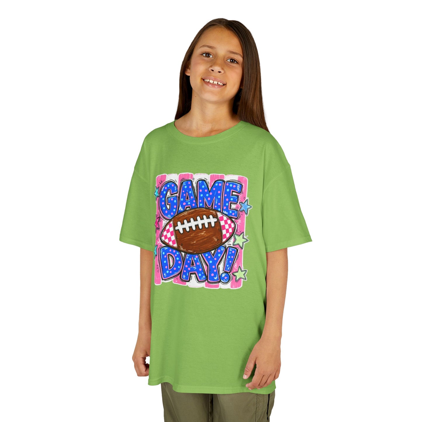 Kids Tee — "Game Day!" Football Graphic