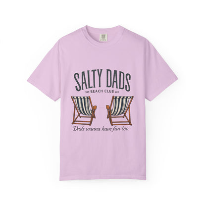 Salty Dads Beach Club T-Shirt — "Dads Wanna Have Fun Too" Summer Tee