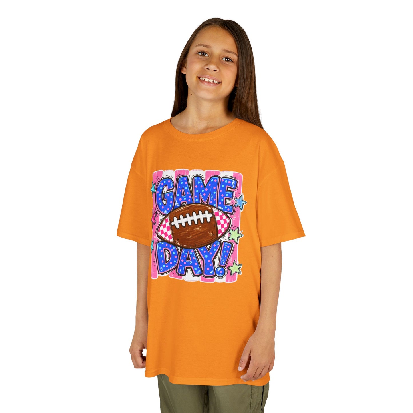 Kids Tee — "Game Day!" Football Graphic