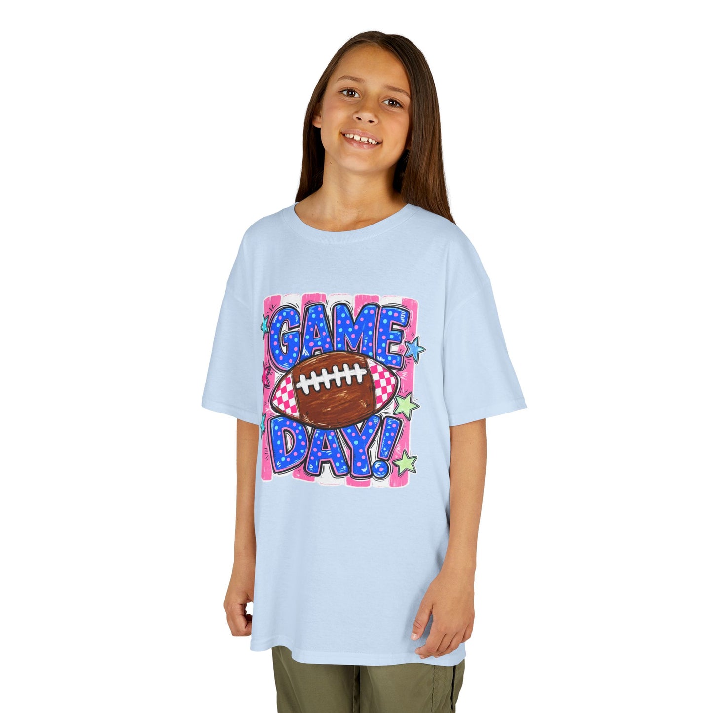 Kids Tee — "Game Day!" Football Graphic