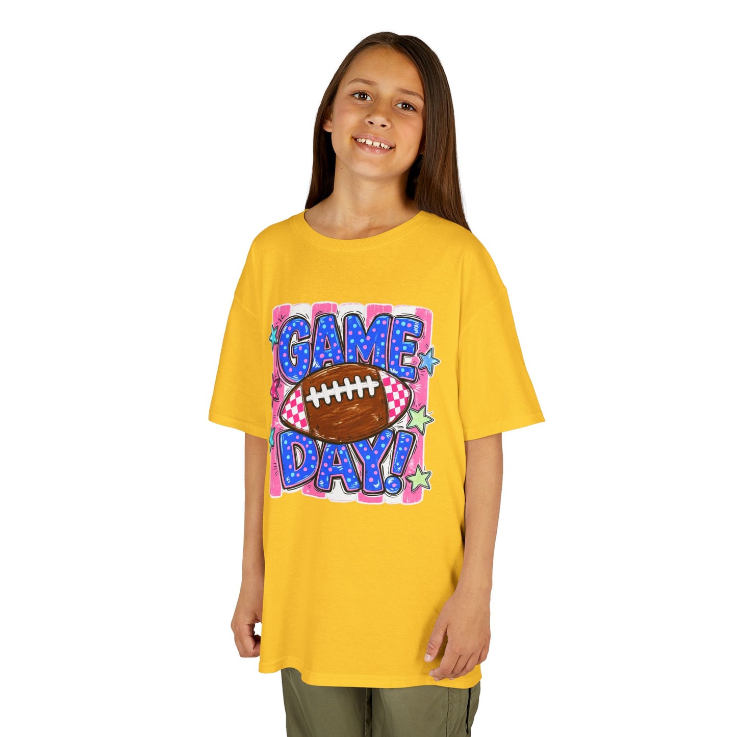 Kids Tee — "Game Day!" Football Graphic