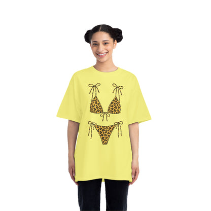 Leopard Bikini Graphic T-Shirt — Fun Summer Pool Party Tee