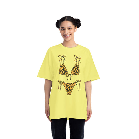 Leopard Bikini Graphic T-Shirt — Fun Summer Pool Party Tee