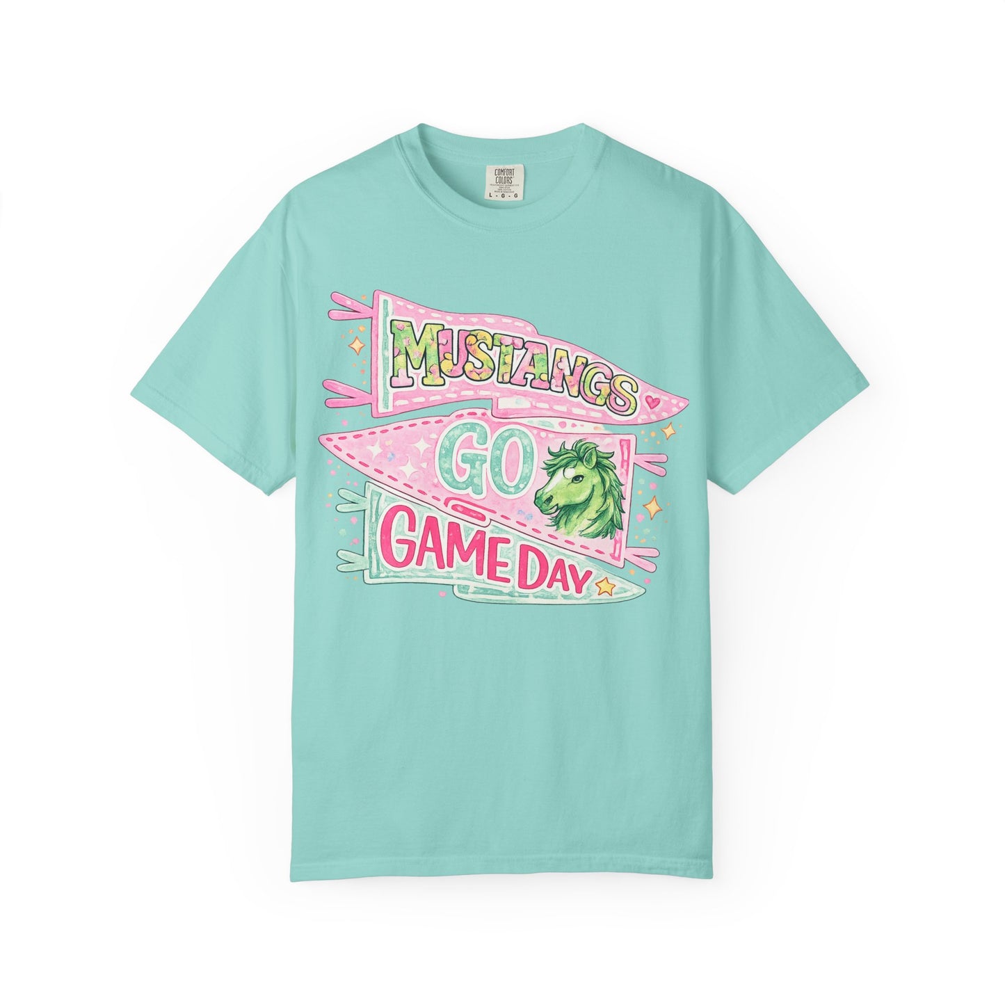 Mustangs Go Game Day T-Shirt — School Spirit Vintage Pennant Tee