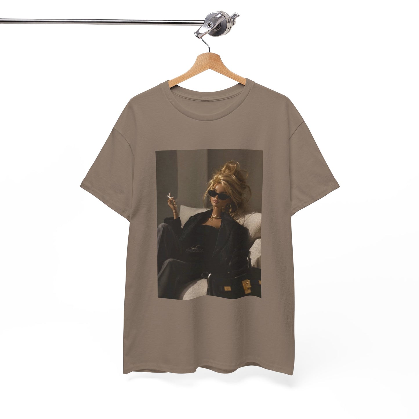 Woman in Sunglasses Illustration Tee | Retro Chic Portrait T-Shirt