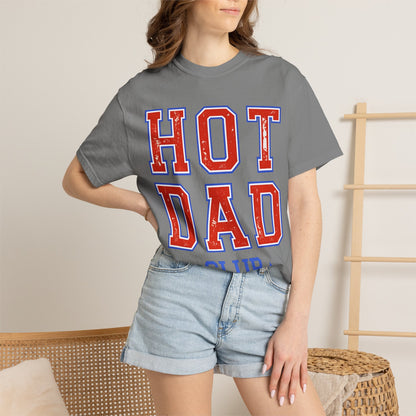 Hot Dad Club T-Shirt — Retro Varsity Dad Graphic Tee for Father’s Day