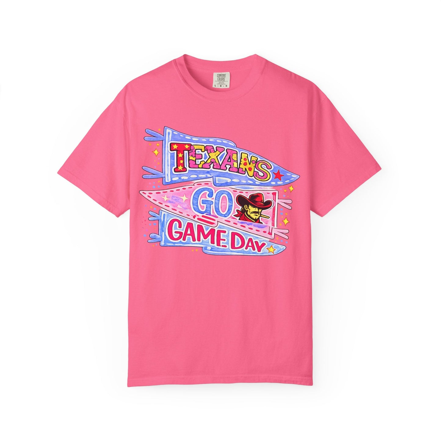 T-Shirt — Texans Go Game Day Pennant Graphic Tee