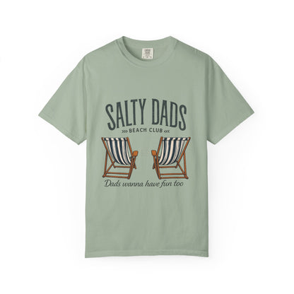 Salty Dads Beach Club T-Shirt — "Dads Wanna Have Fun Too" Summer Tee