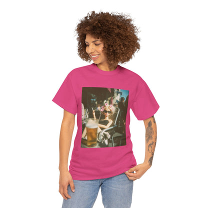 Vintage Photo of Girl with Sunglasses Tee | Retro Summer Aesthetic