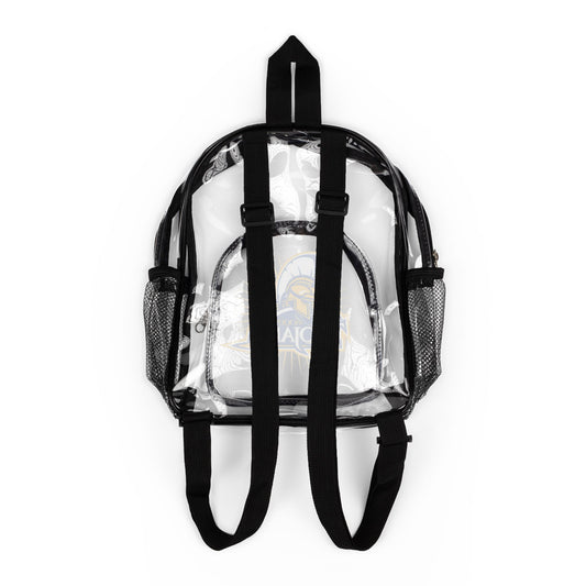 Clear Trojans Stadium Backpack – See-Through School & Game Day Bag