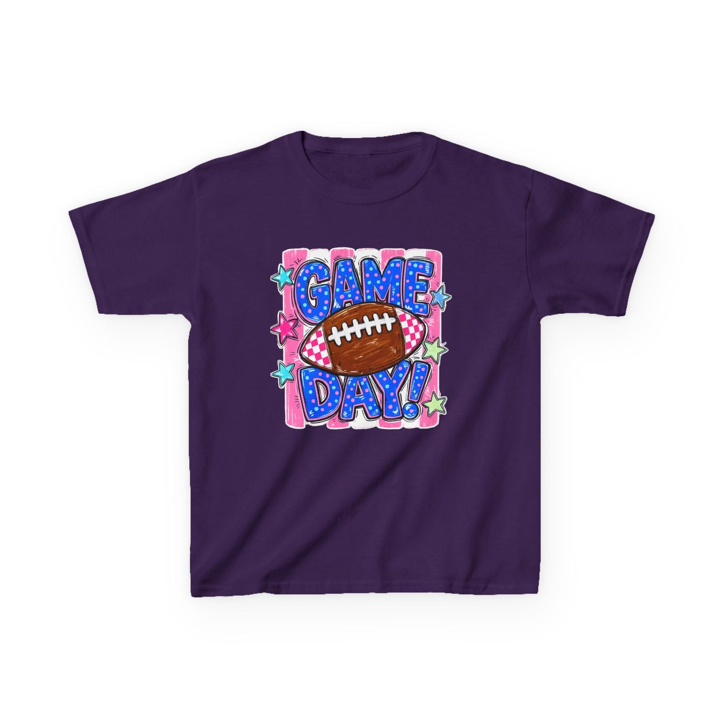 Kids Tee — "Game Day!" Football Graphic