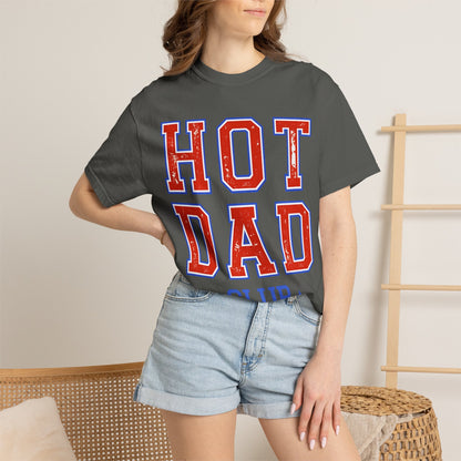 Hot Dad Club T-Shirt — Retro Varsity Dad Graphic Tee for Father’s Day