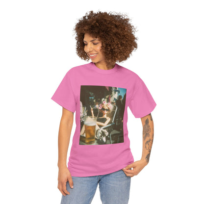 Vintage Photo of Girl with Sunglasses Tee | Retro Summer Aesthetic