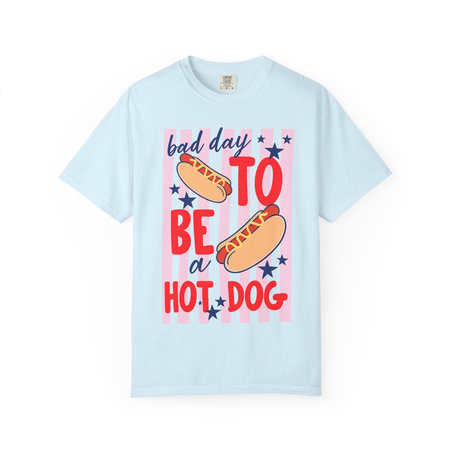 T-Shirt — "Bad Day to Be a Hot Dog" Retro Hotdog Graphic Tee