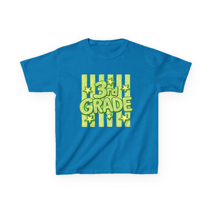 3rd Grade Kids T‑Shirt — Bright Green Back-to-School Shirt for Boys & Girls