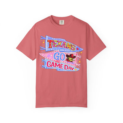 T-Shirt — Texans Go Game Day Pennant Graphic Tee
