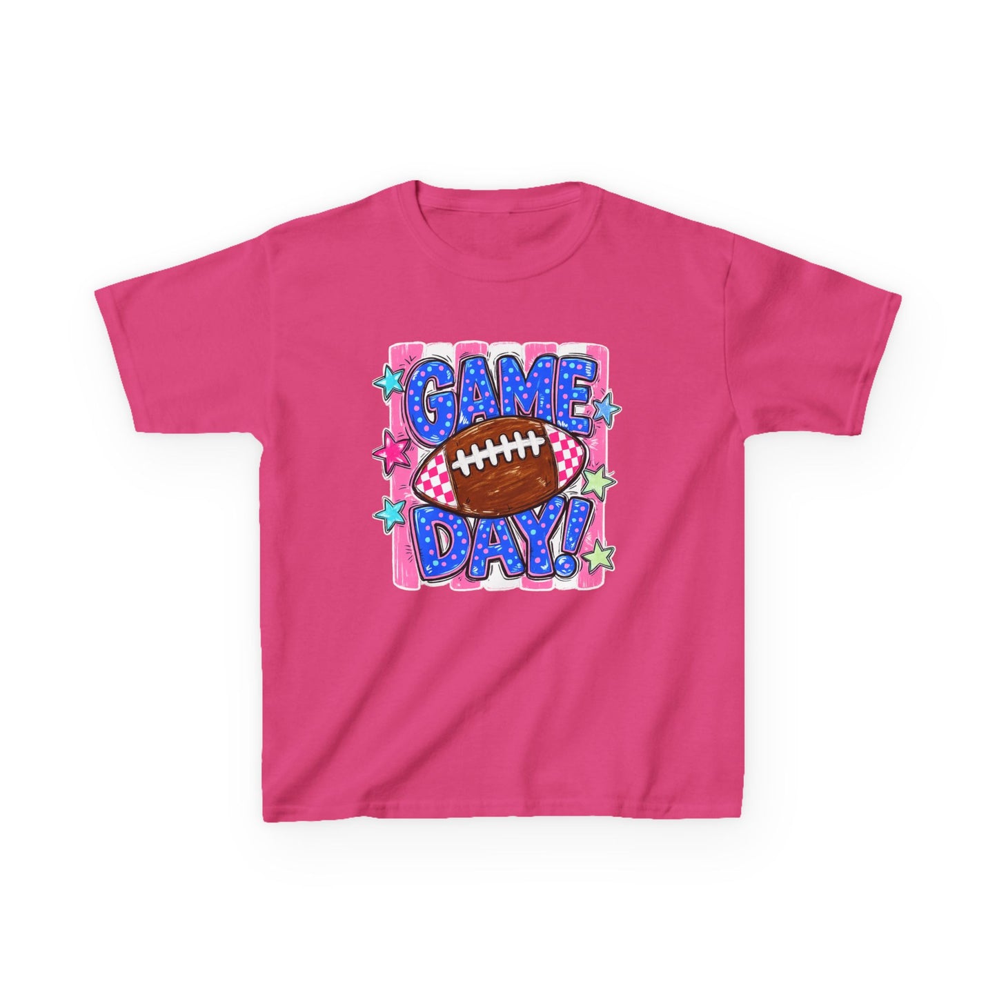 Kids Tee — "Game Day!" Football Graphic