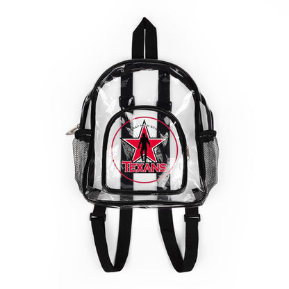 Clear Stadium Backpack texans – Transparent Security Friendly Backpack for Games & Events