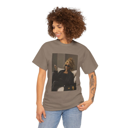 Woman in Sunglasses Illustration Tee | Retro Chic Portrait T-Shirt