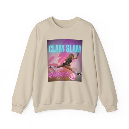 Clam Slam Queen Crewneck Sweatshirt —