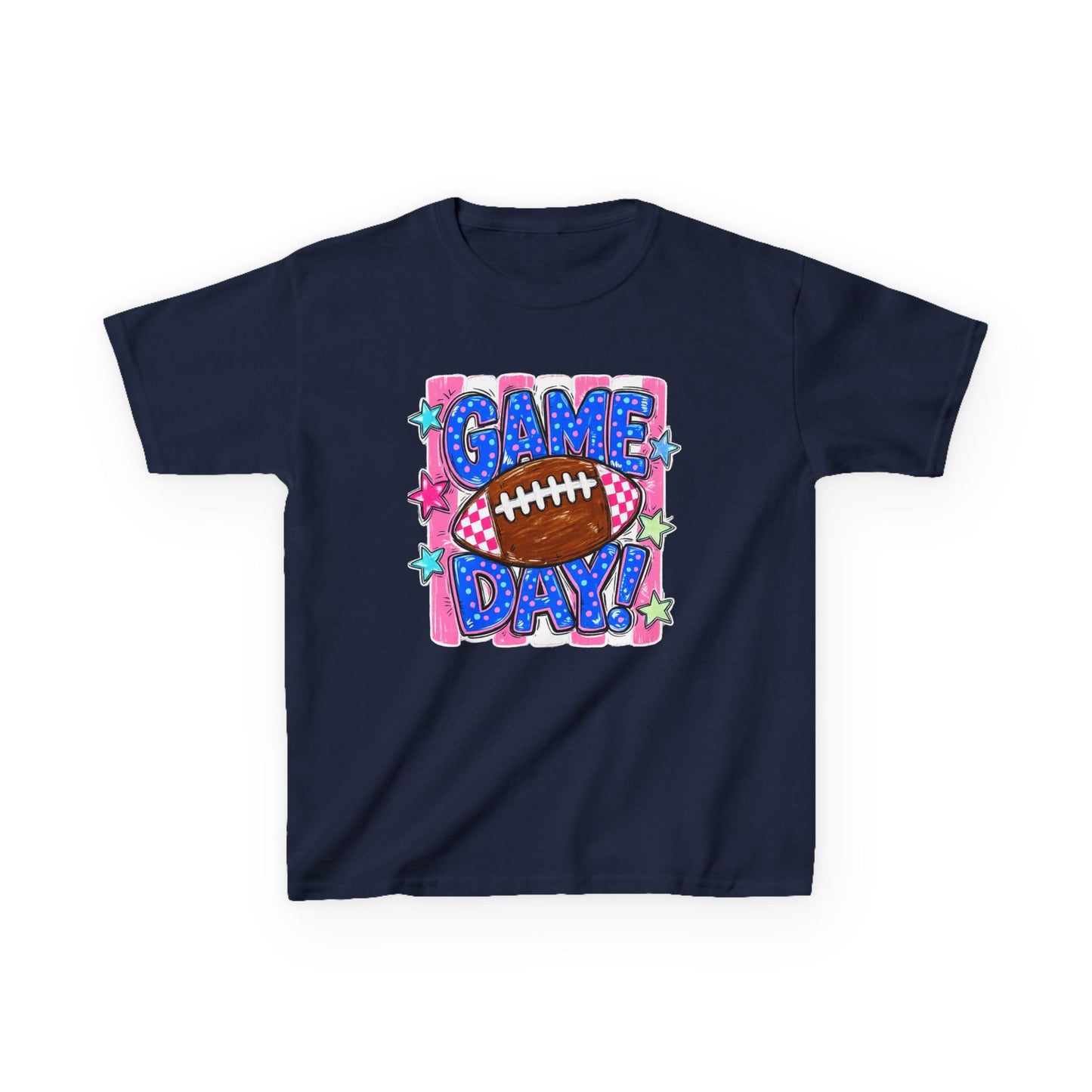 Kids Tee — "Game Day!" Football Graphic