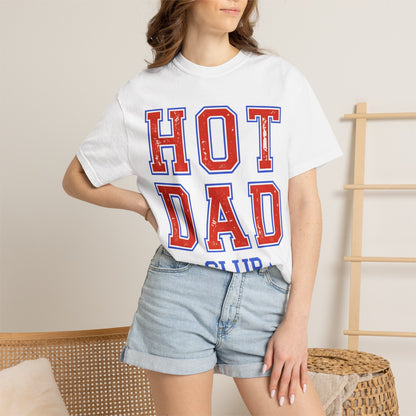Hot Dad Club T-Shirt — Retro Varsity Dad Graphic Tee for Father’s Day