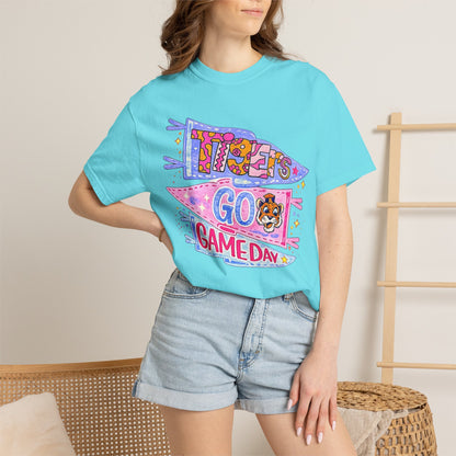 Game Day Pennant T-Shirt - 'Let's Go Game Day' Cheer Tee