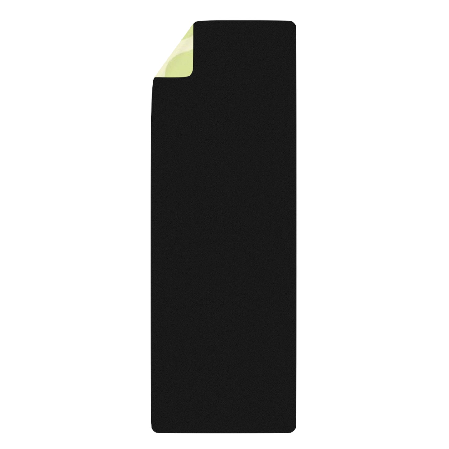 Lime Zebra Print Rubber Yoga Mat — Non‑Slip Eco Grip for Home & Studio