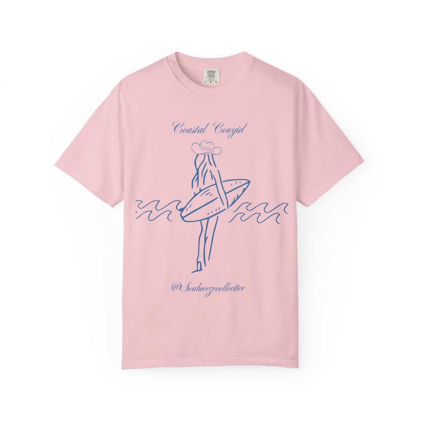 Surf Girl Graphic T-Shirt — "Coastal Concept" Vintage Surf Design