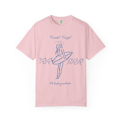 Surf Girl Graphic T-Shirt — "Coastal Concept" Vintage Surf Design