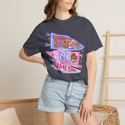 Game Day Pennant T-Shirt - 'Let's Go Game Day' Cheer Tee