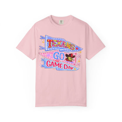 T-Shirt — Texans Go Game Day Pennant Graphic Tee
