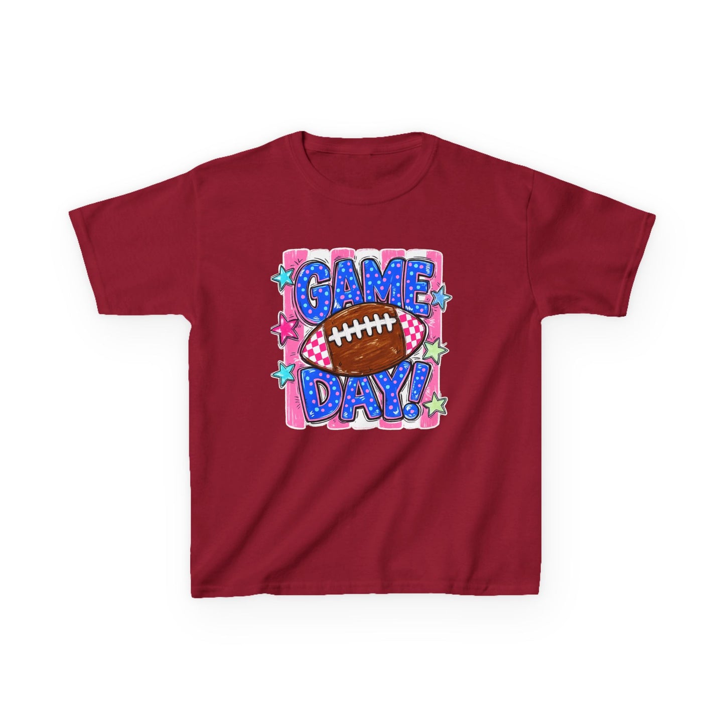 Kids Tee — "Game Day!" Football Graphic