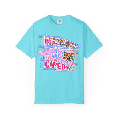 Wildcats Go Game Day T-Shirt — Retro Pennant College Football Tee
