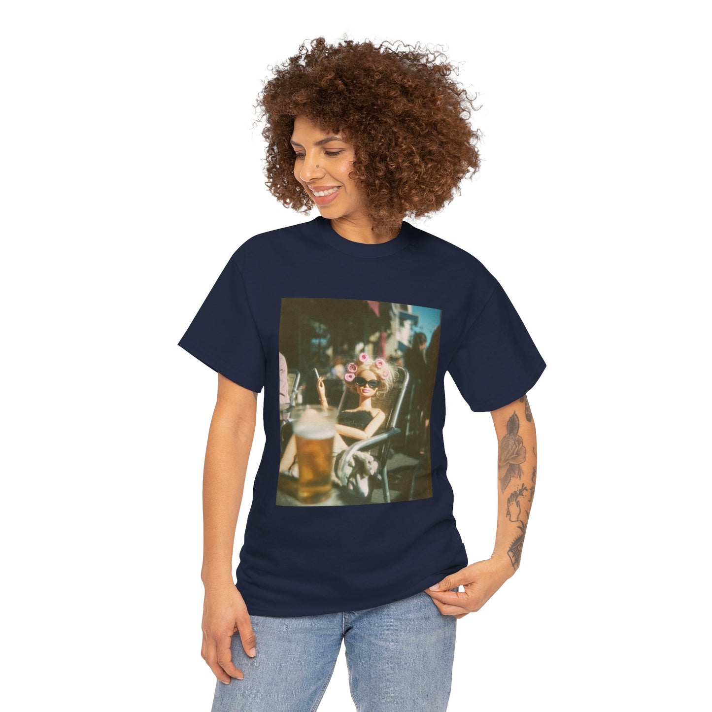 Vintage Photo of Girl with Sunglasses Tee | Retro Summer Aesthetic