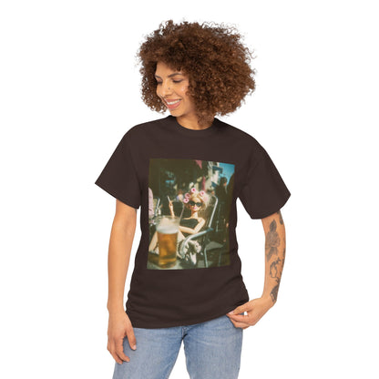 Vintage Photo of Girl with Sunglasses Tee | Retro Summer Aesthetic